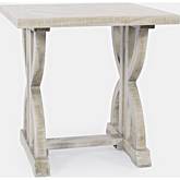 Fairview End Side Table in Distressed Ash Finish Wood